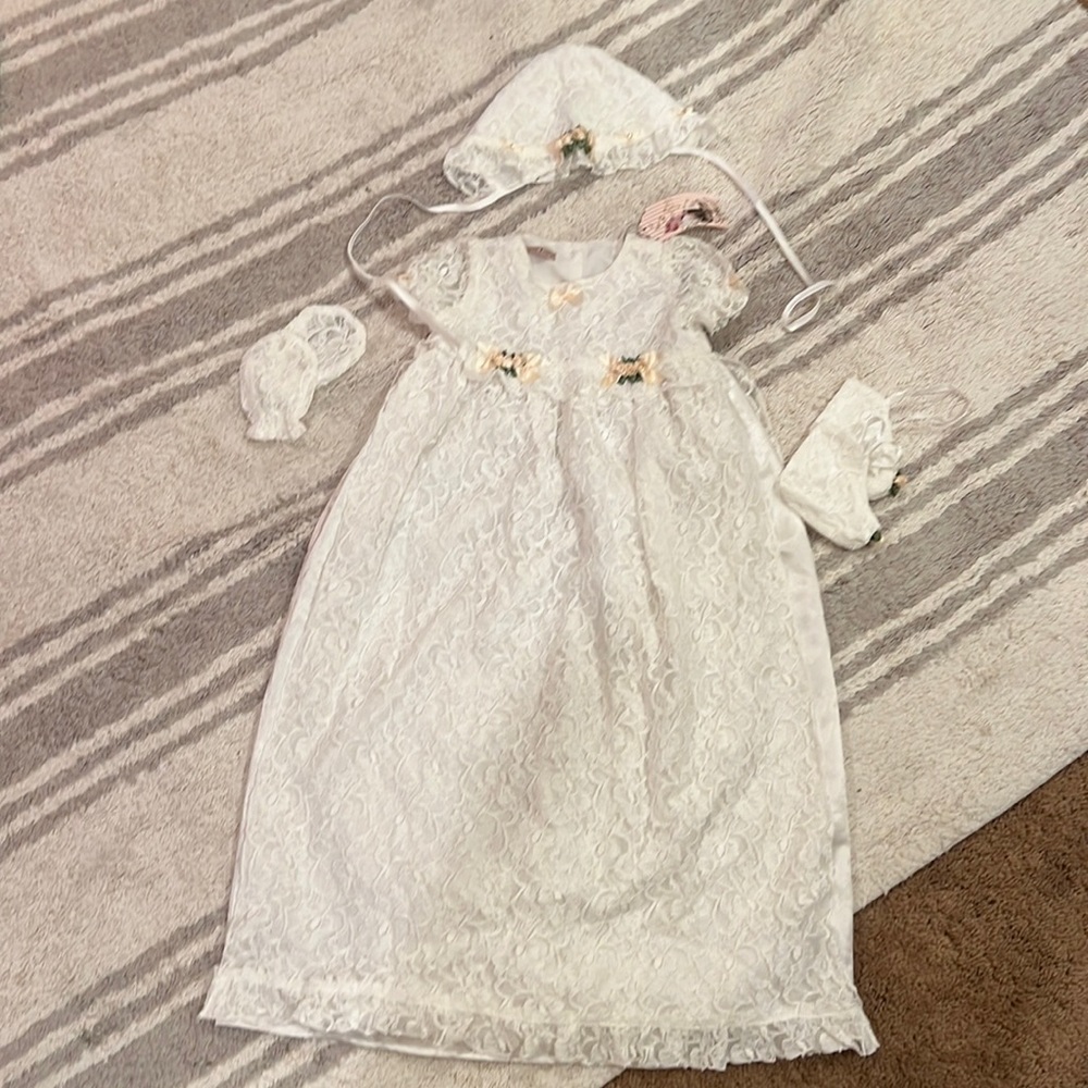 Baptism outfit set nwt